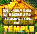 正版CQ9投注不夜城地址：安全娱乐首选平台（正版CQ9投注不夜城地址）  第1张